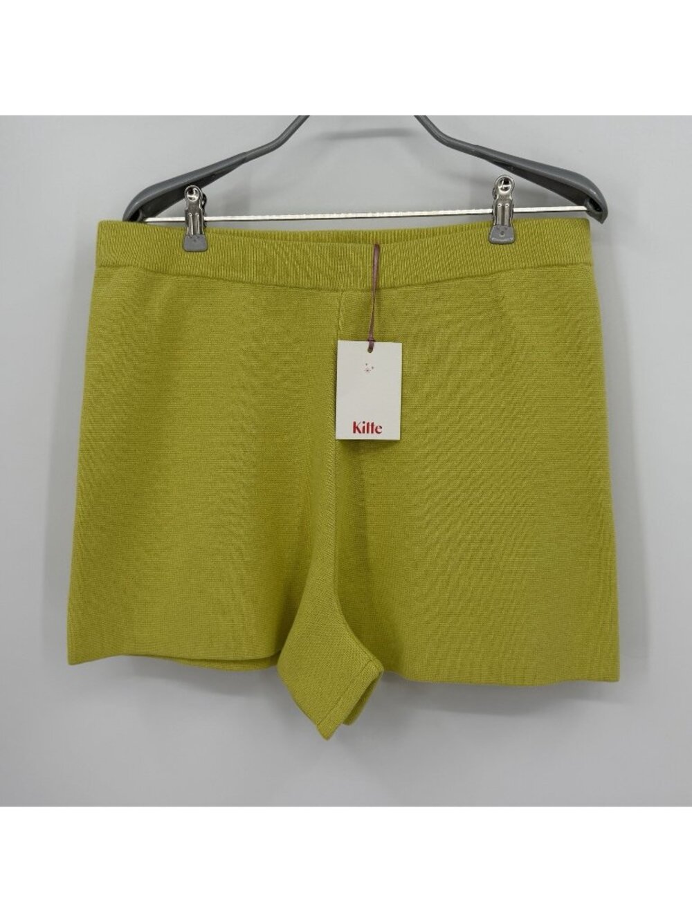 Kilte Collection Alex Knit Shorts in Lemon sz 3/L-XL Cotton-Cashmere Blend